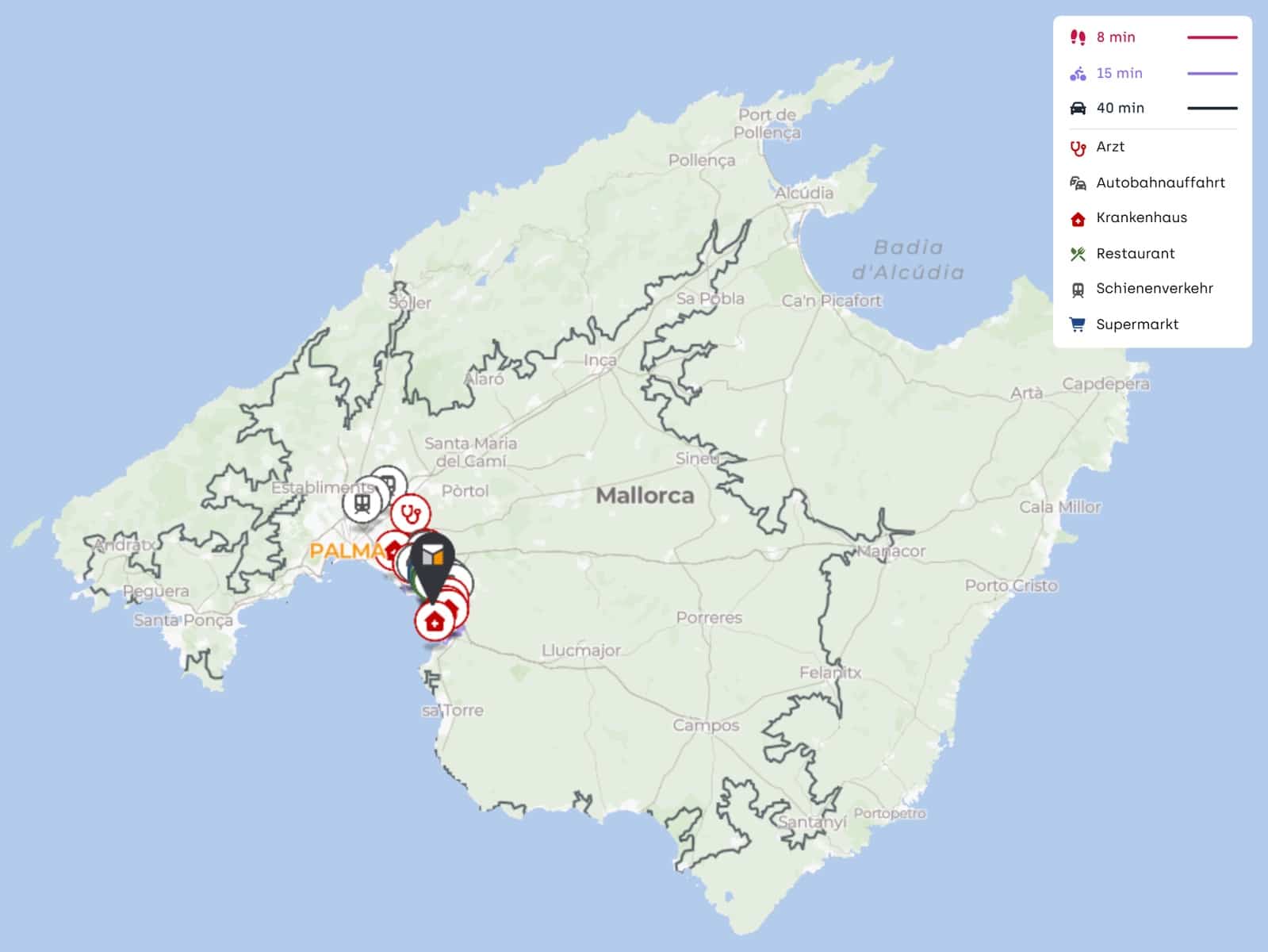 8 makuuhuone Huvila myytävänä paikassa Palma de Mallorca mukana uima-altaan 
autotalli - 2 420 000 € (Ref: 9802610)