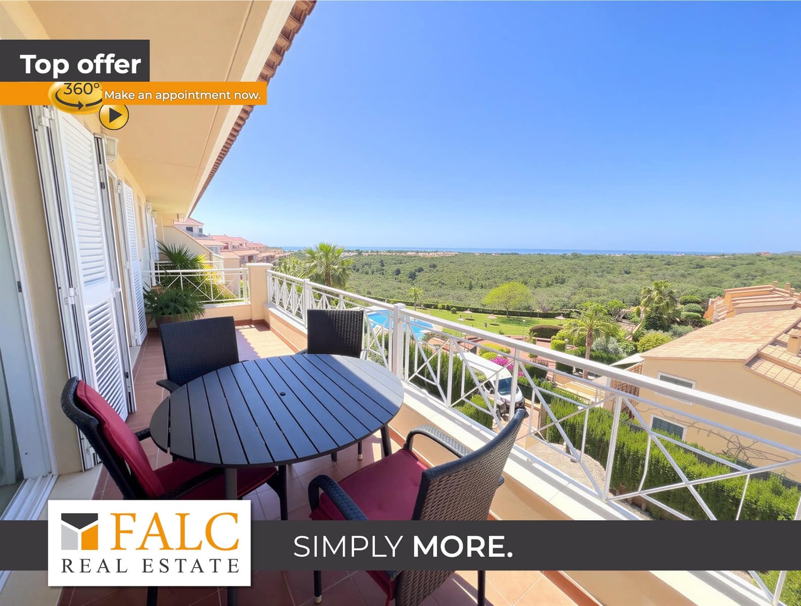 2 soverom Penthouse til salgs i Calas de Mallorca med svømmebasseng - € 379 000 (Ref: 9833075)
