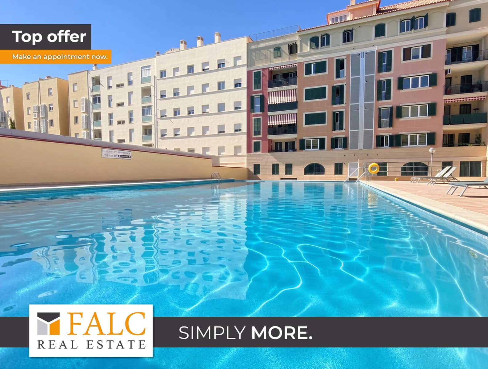 3 soveværelse Lejlighed til salg i Palma de Mallorca med swimmingpool garage - € 490.000 (Ref: 9854401)