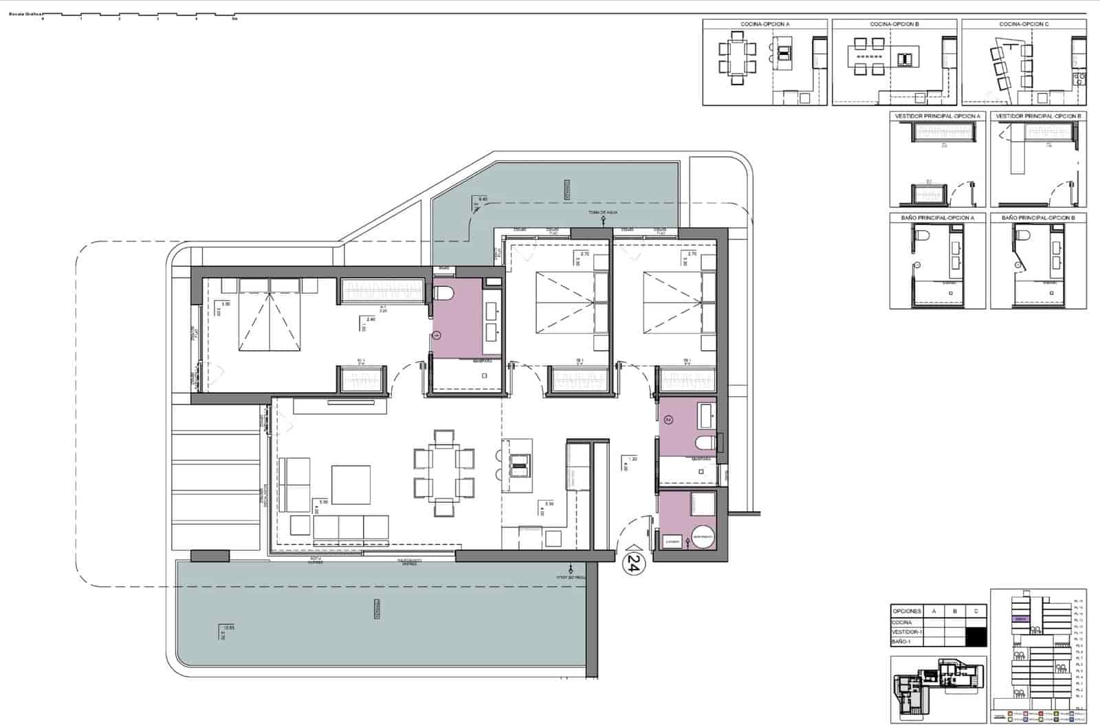 Apartamento de 3 habitaciones en Calpe / Calp en venta con piscina garaje - 1.032.210 € (Ref: 9898397)