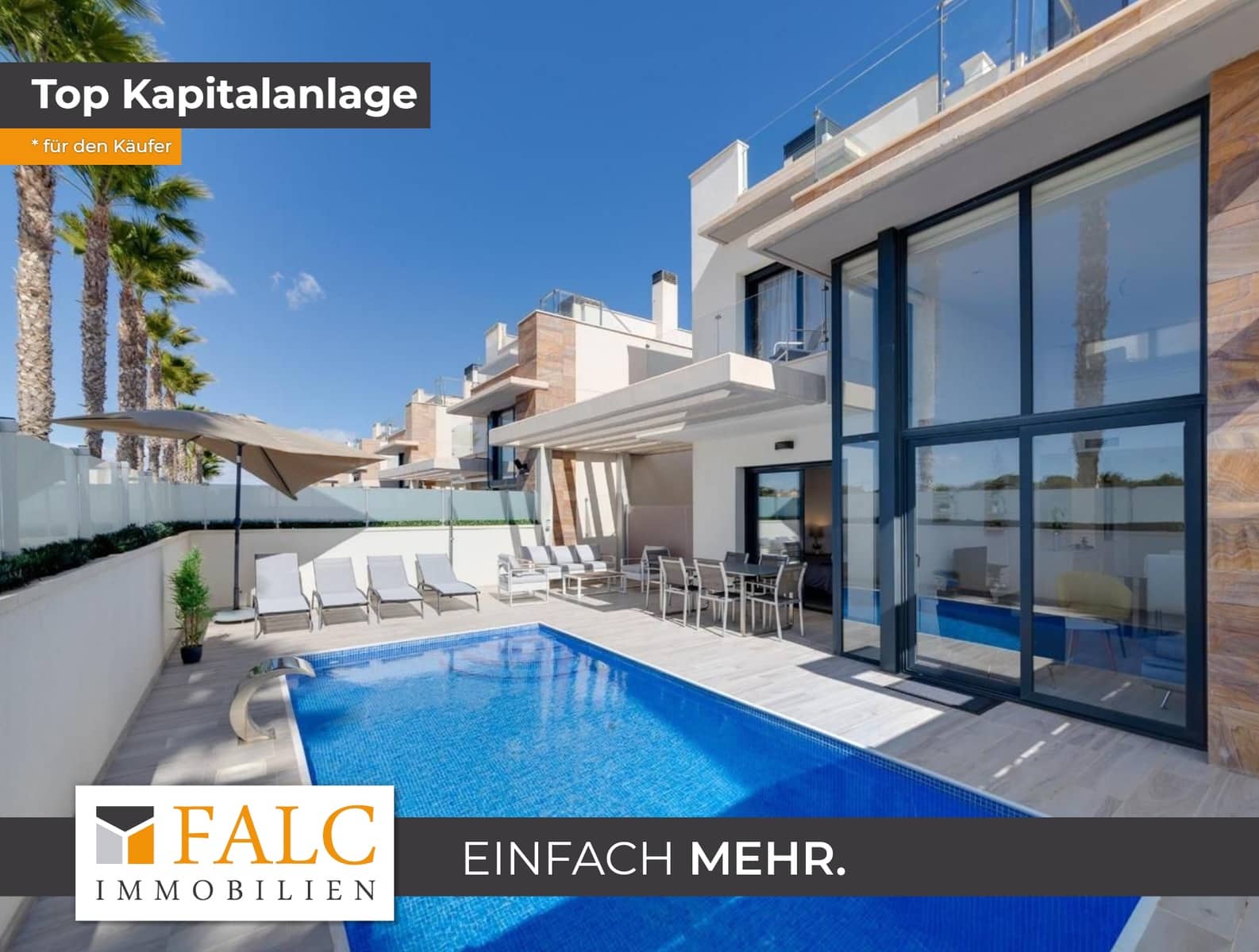 3 Zimmer Villa zu verkaufen in Orihuela Costa mit Pool - 449.000 € (Ref: 9932346)