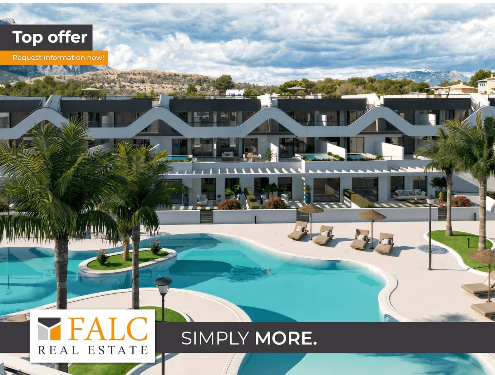 2 bedroom Apartment for sale in Alfaz del Pi / L'Alfas del Pi with pool garage - € 278,000 (Ref: 9956034)