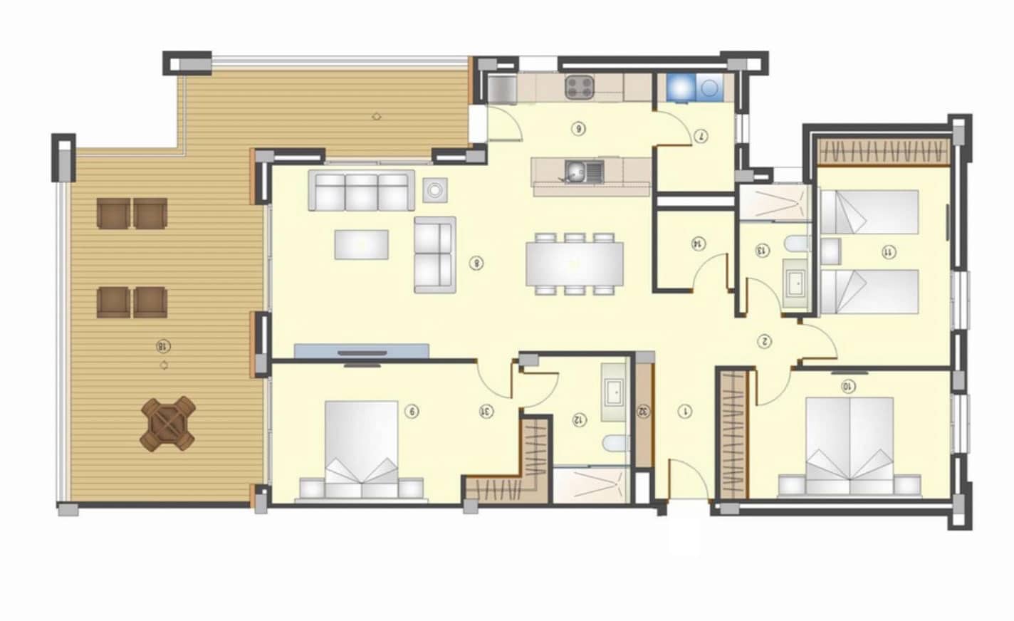 3 camera da letto Appartamento in vendita in Portocolom con piscina garage - 700.000 € (Rif: 9965674)