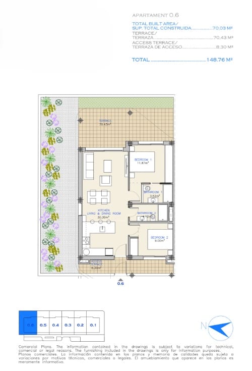 2 chambre Appartement à vendre à Los Alcazares avec piscine garage - 265 000 € (Ref: 9965794)