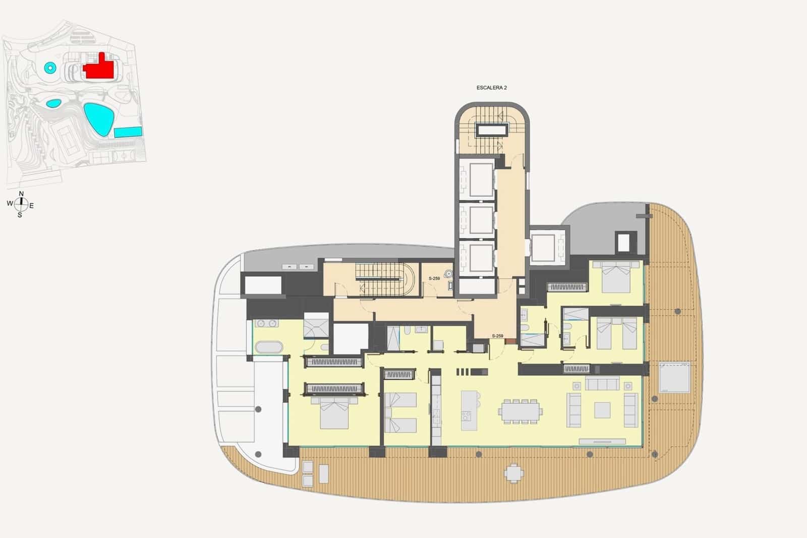 2 sovrum Takvåning till salu i Benidorm med pool garage - 802 400 € (Ref: 9983902)