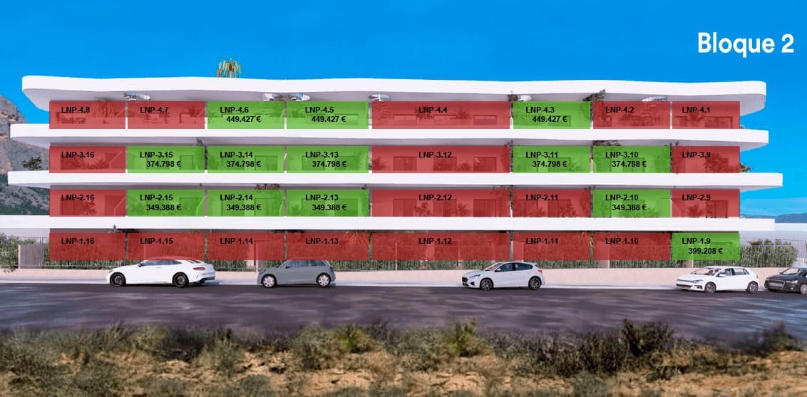 2 soverom Leilighet til salgs i La Nucia med svømmebasseng garasje - € 399 208 (Ref: 9983990)