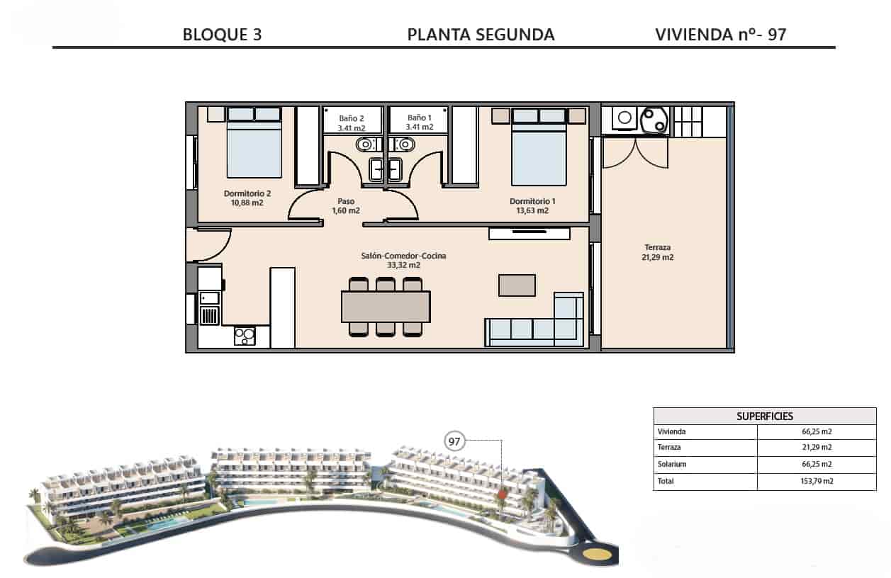 2 Zimmer Penthouse zu verkaufen in Finestrat mit Pool - 359.900 € (Ref: 9989972)