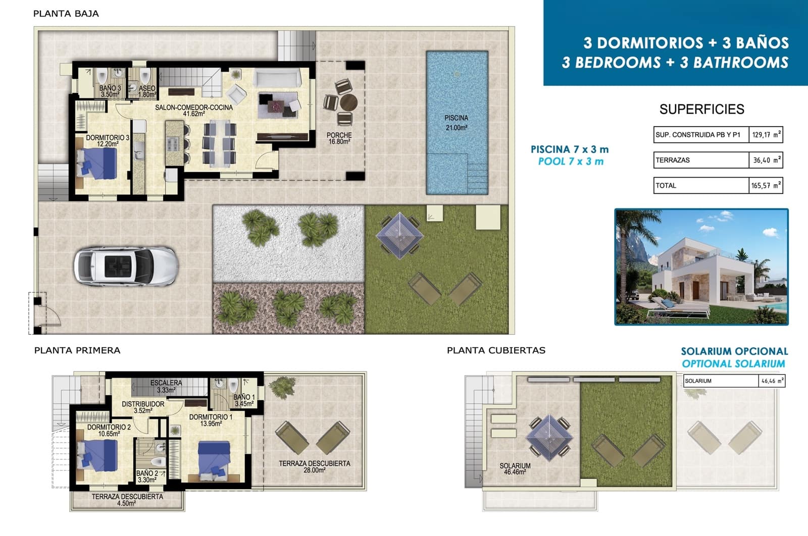 3 slaapkamer Villa te koop in Polop met zwembad garage - € 819.000 (Ref: 9999461)