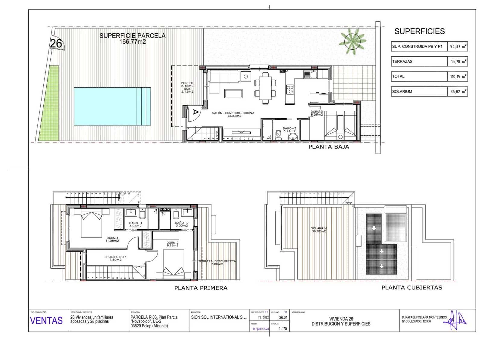 3 camera da letto Villa in vendita in Polop con piscina garage - 385.000 € (Rif: 9334422)