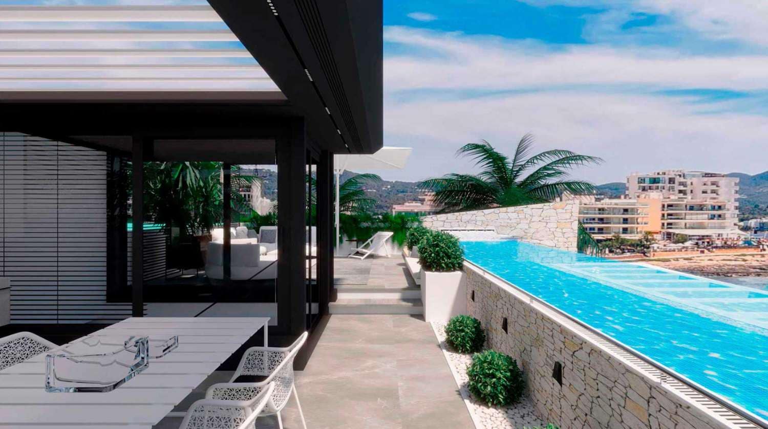 1 camera da letto Appartamento sulla Spiaggia in vendita in Sant Antoni de Portmany con piscina - 530.000 € (Rif: 9162110)