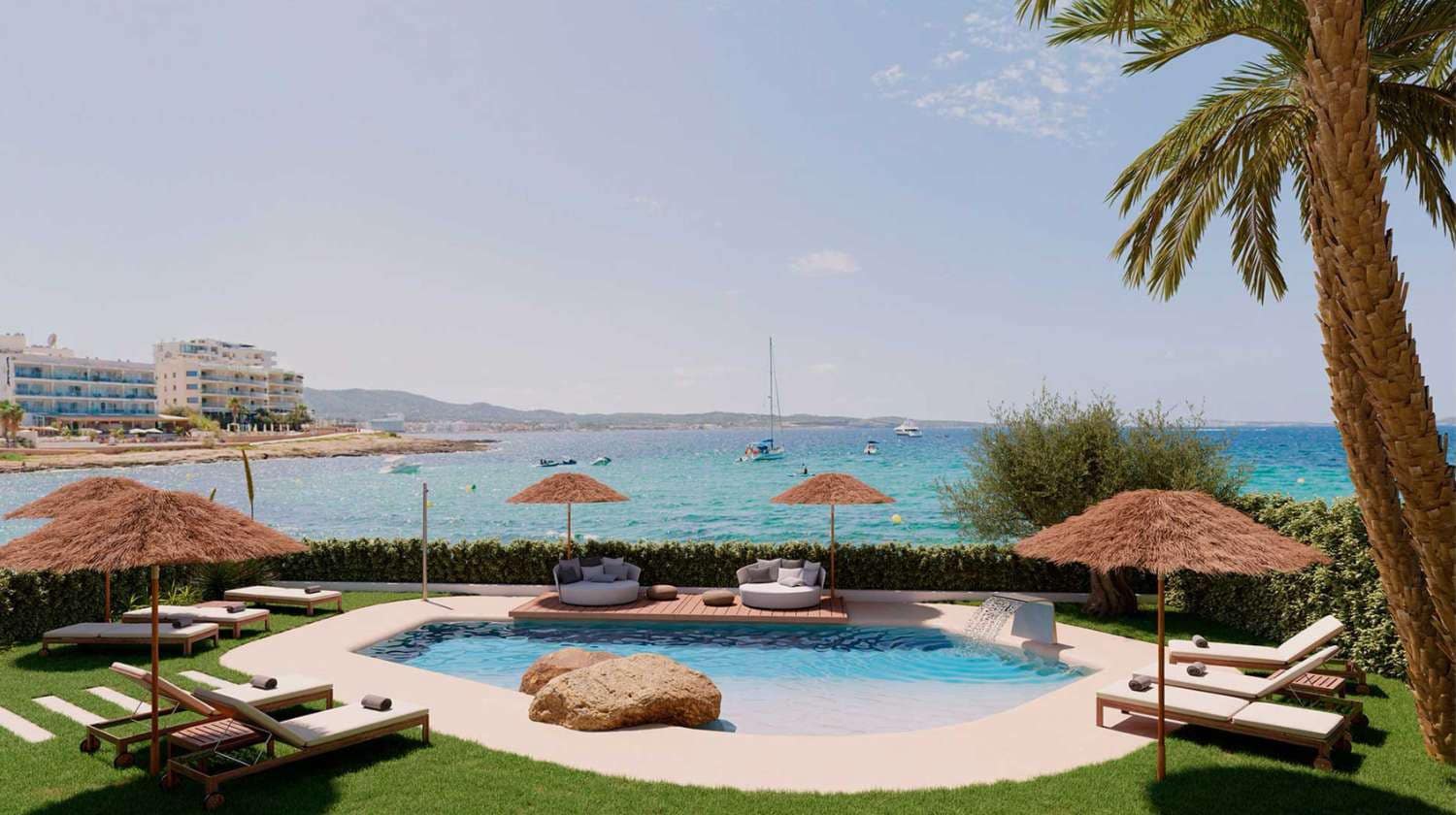 1 camera da letto Appartamento sulla Spiaggia in vendita in Sant Antoni de Portmany con piscina - 530.000 € (Rif: 9162110)