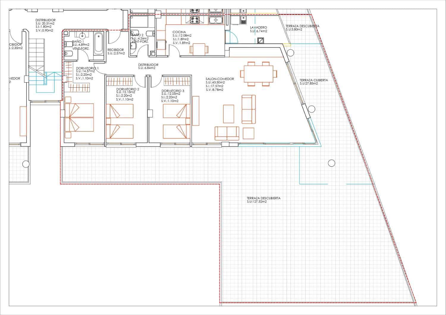 4 bedroom Beach Apartment for sale in Ibiza / Eivissa town with pool - € 1,400,000 (Ref: 9439682)