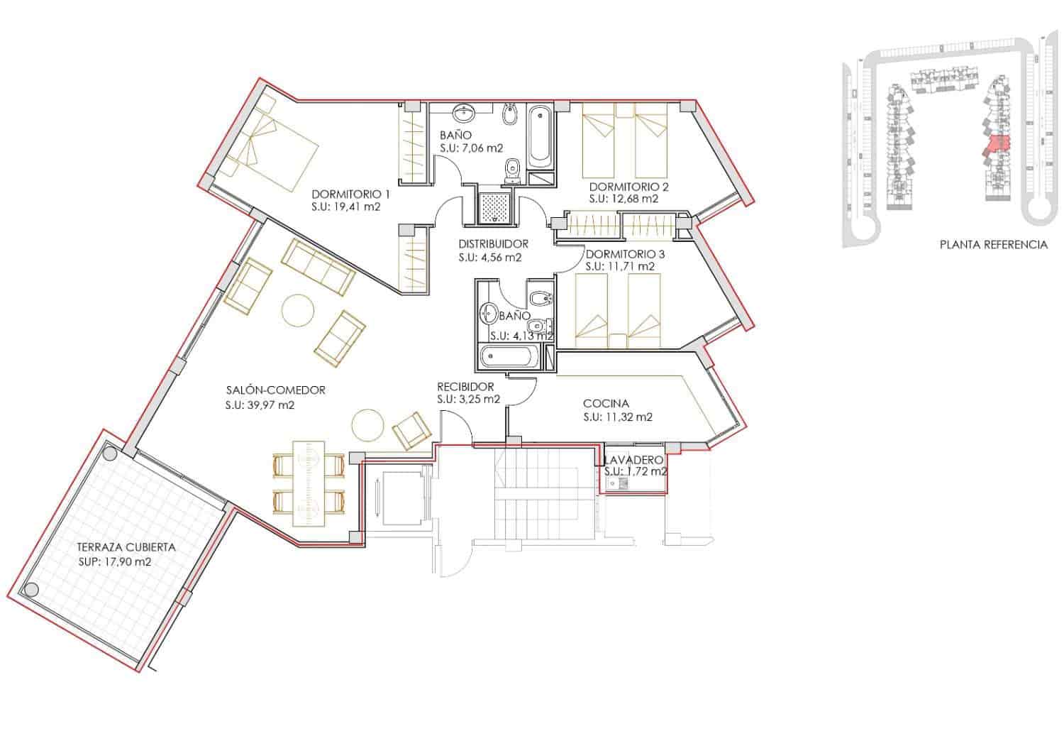 3 bedroom Flat for rent in Ibiza / Eivissa town with pool garage - € 3,900 (Ref: 9891838)