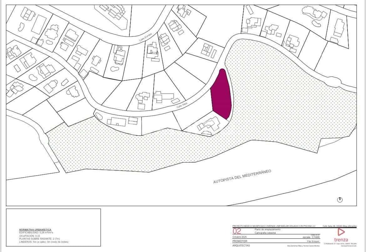 Rakentamaton maa myytävänä paikassa Altea - 575 000 € (Ref: 10079175)