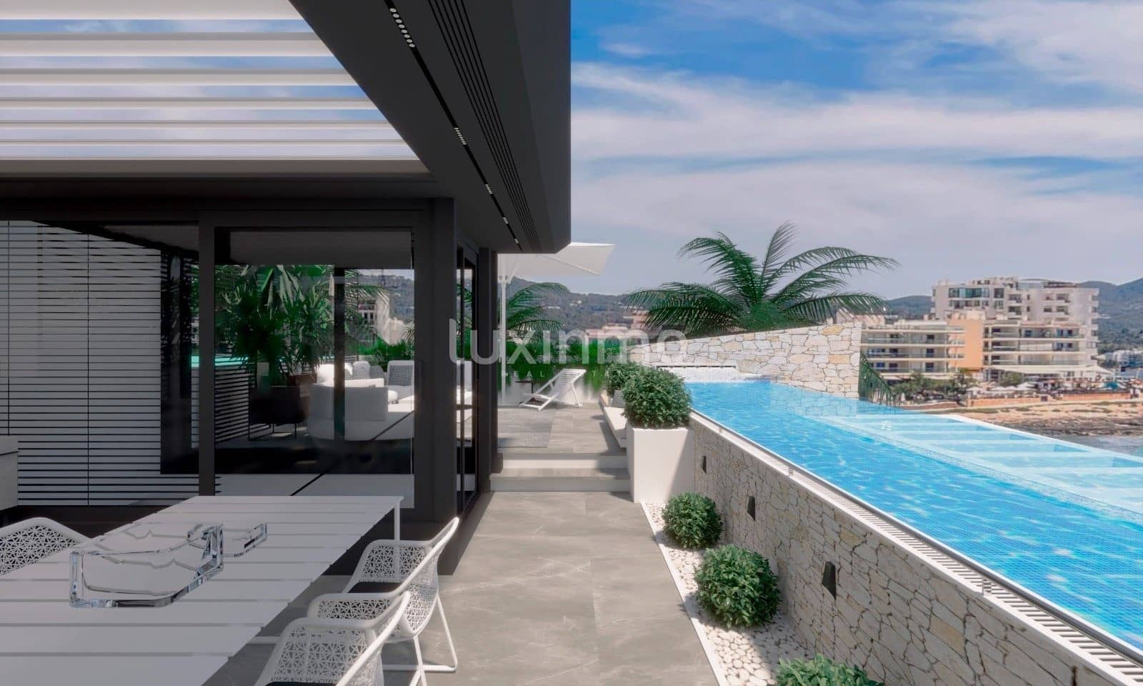 1 sypialnia Mieszkanie na sprzedaż w Sant Antoni de Portmany z basenem garażem - 530 000 € (Ref: 10079292)