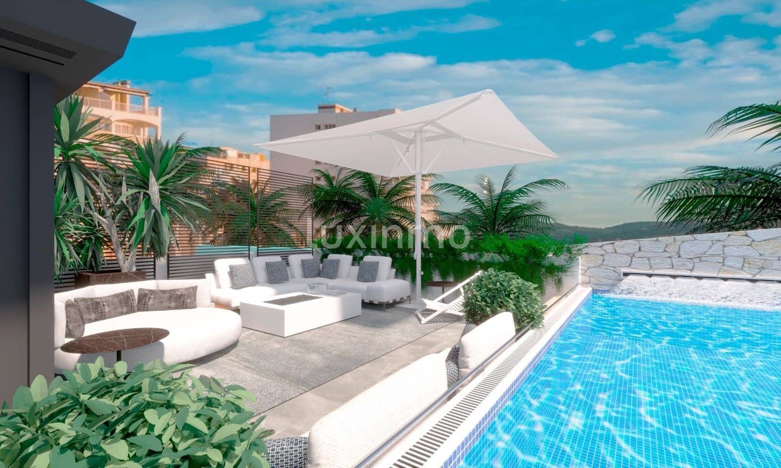 1 sypialnia Mieszkanie na sprzedaż w Sant Antoni de Portmany z basenem garażem - 530 000 € (Ref: 10079292)