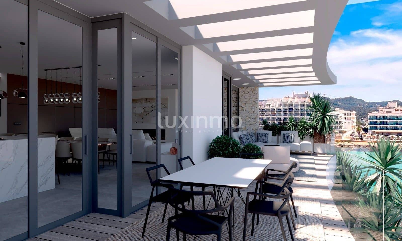 1 sypialnia Mieszkanie na sprzedaż w Sant Antoni de Portmany z basenem garażem - 530 000 € (Ref: 10079292)