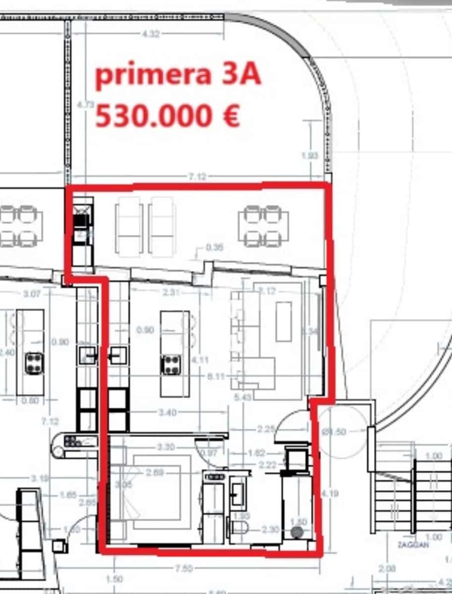 1 sypialnia Mieszkanie na sprzedaż w Sant Antoni de Portmany z basenem garażem - 530 000 € (Ref: 10079292)