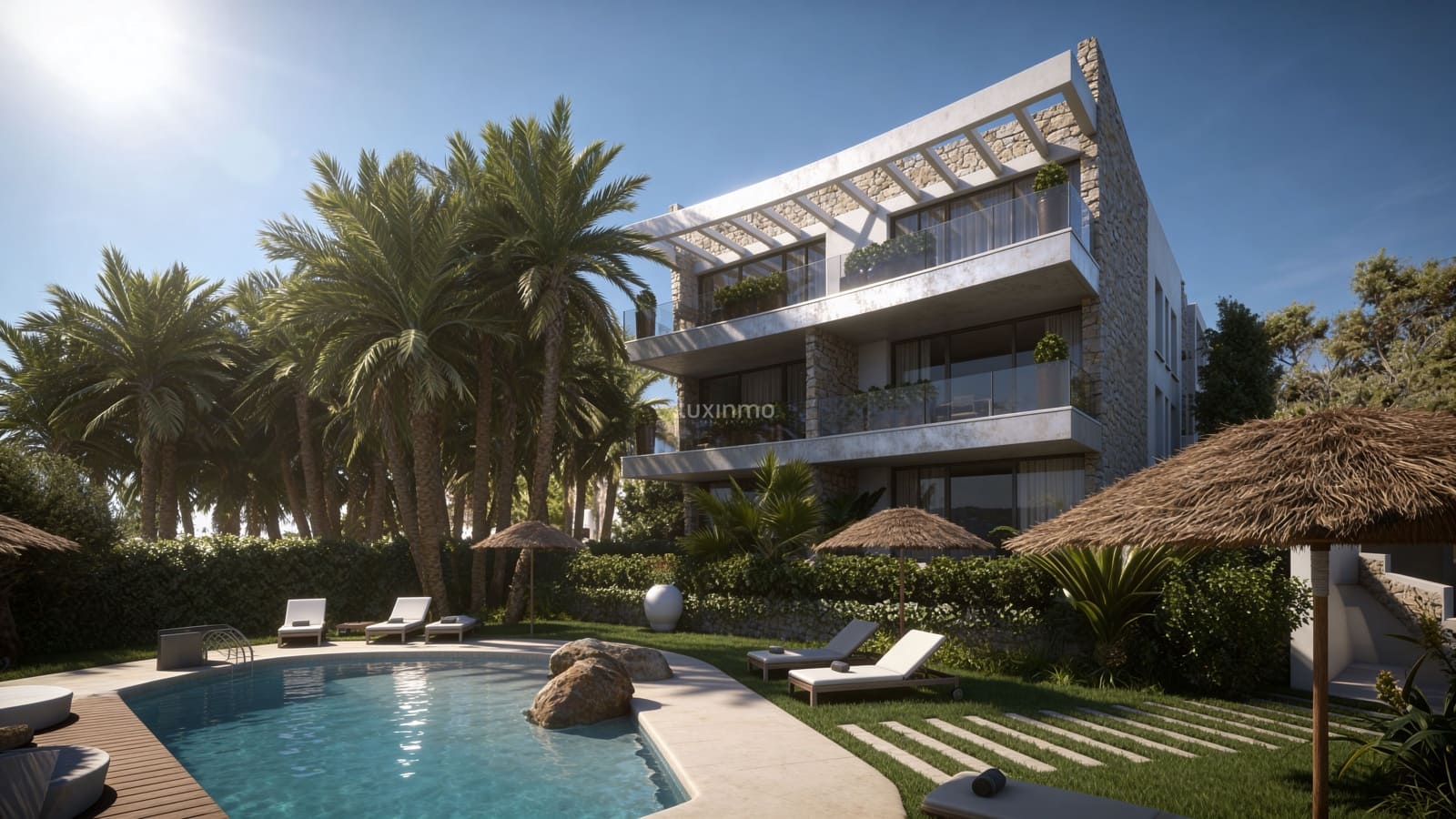 1 sypialnia Mieszkanie na sprzedaż w Sant Antoni de Portmany z basenem garażem - 530 000 € (Ref: 10079292)