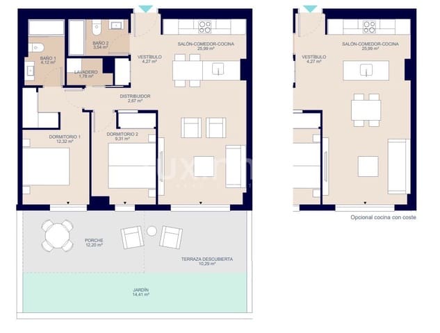 2 makuuhuone Huoneisto myytävänä paikassa La Villajoyosa / Vila Joiosa mukana uima-altaan 
autotalli - 337 400 € (Ref: 10079294)