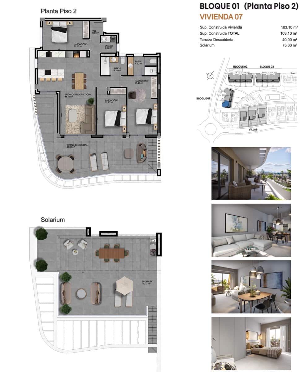 Ático de 3 habitaciones en Finestrat en venta con piscina garaje - 595.000 € (Ref: 10079329)
