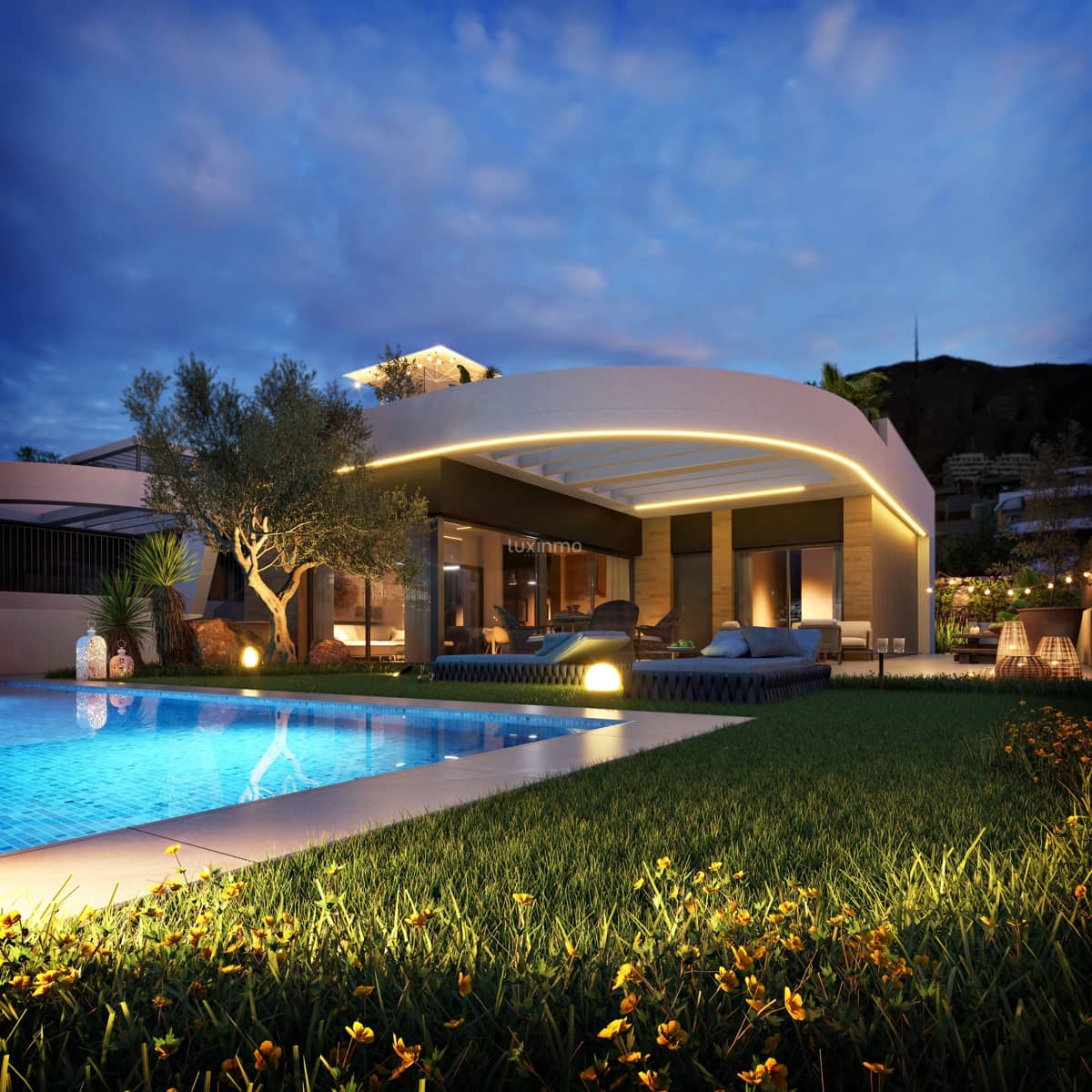 Ático de 3 habitaciones en Finestrat en venta con piscina garaje - 595.000 € (Ref: 10079329)