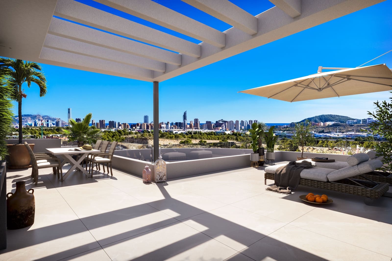 Ático de 3 habitaciones en Finestrat en venta con piscina garaje - 595.000 € (Ref: 10079329)