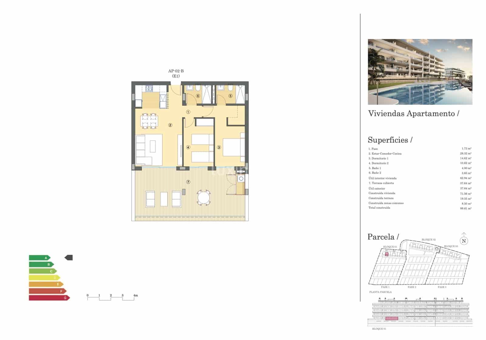 2 sovrum Lägenhet till salu i Muchamiel / Mutxamel med pool garage - 304 750 € (Ref: 10079346)