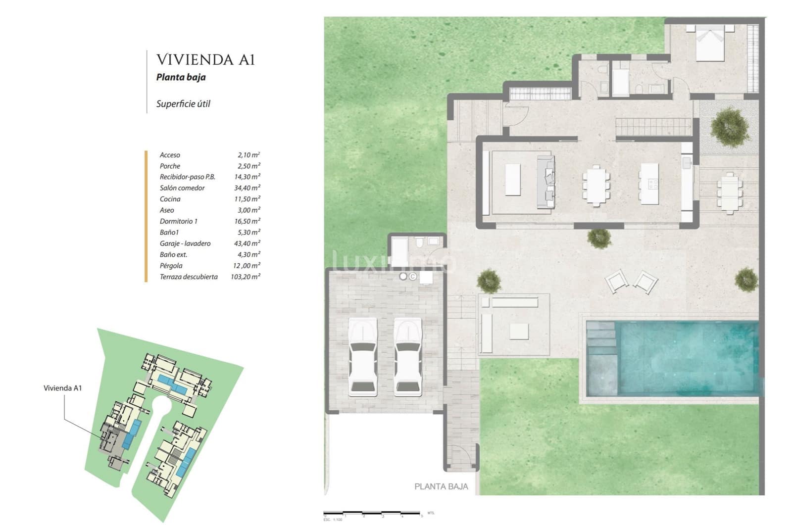 3 soverom Villa til salgs i Teulada med svømmebasseng garasje - € 1 750 000 (Ref: 10079412)