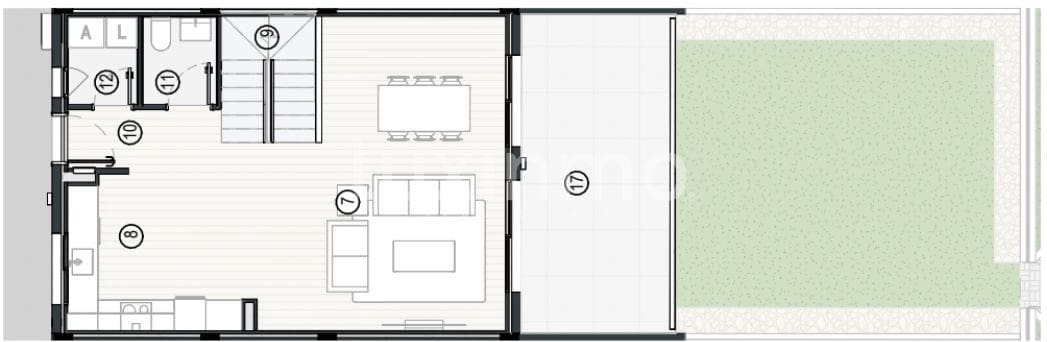 3 soveværelse Byhus til salg i Finestrat med swimmingpool garage - € 450.000 (Ref: 10079435)