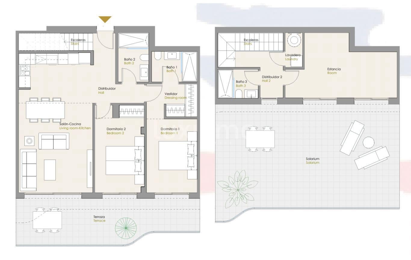 2 soveværelse Penthouse til salg i Finestrat med swimmingpool garage - € 630.000 (Ref: 10079452)