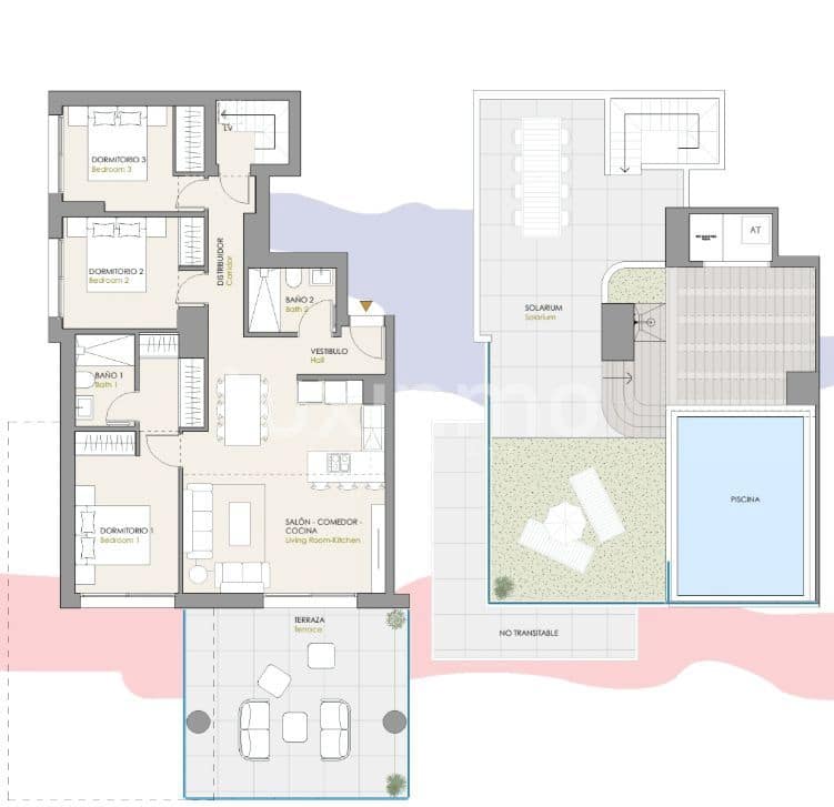 3 sypialnia Penthouse na sprzedaż w Calpe / Calp z basenem garażem - 1 150 000 € (Ref: 10079461)