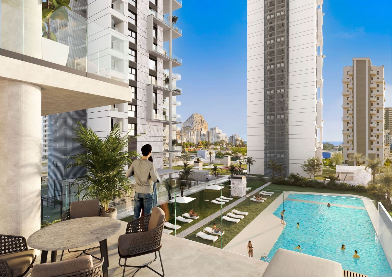 3 sypialnia Penthouse na sprzedaż w Calpe / Calp z basenem garażem - 1 150 000 € (Ref: 10079461)
