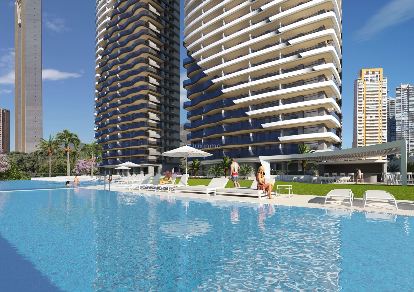 2 soveværelse Lejlighed til salg i Benidorm med swimmingpool garage - € 855.000 (Ref: 10079475)