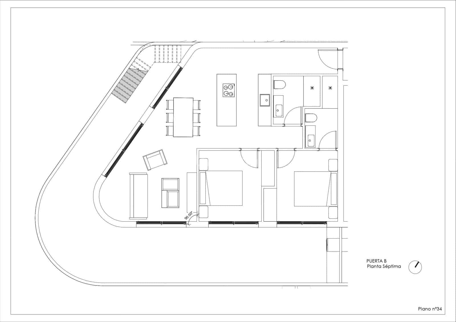 2 soverom Penthouse til salgs i Calpe / Calp med svømmebasseng - € 922 125 (Ref: 10079490)