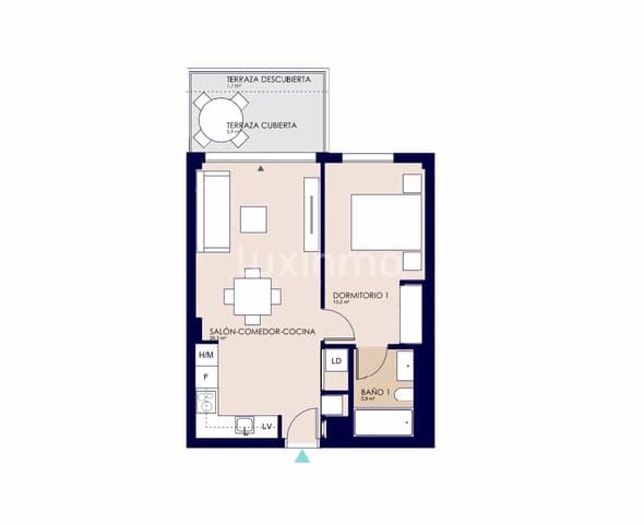 1 sypialnia Apartament na sprzedaż w El Vergel / Verger z basenem garażem - 221 000 € (Ref: 10079491)