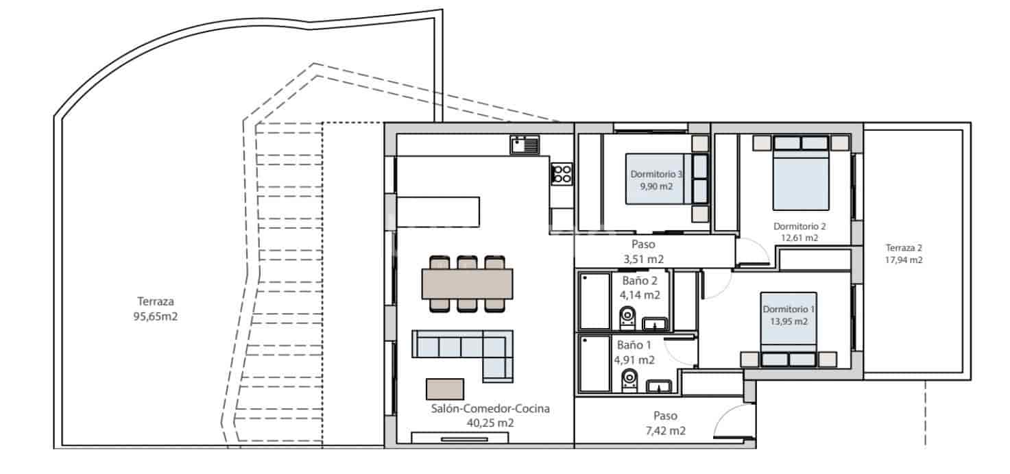 3 Zimmer Apartment zu verkaufen in Finestrat mit Pool Garage - 452.400 € (Ref: 10079499)