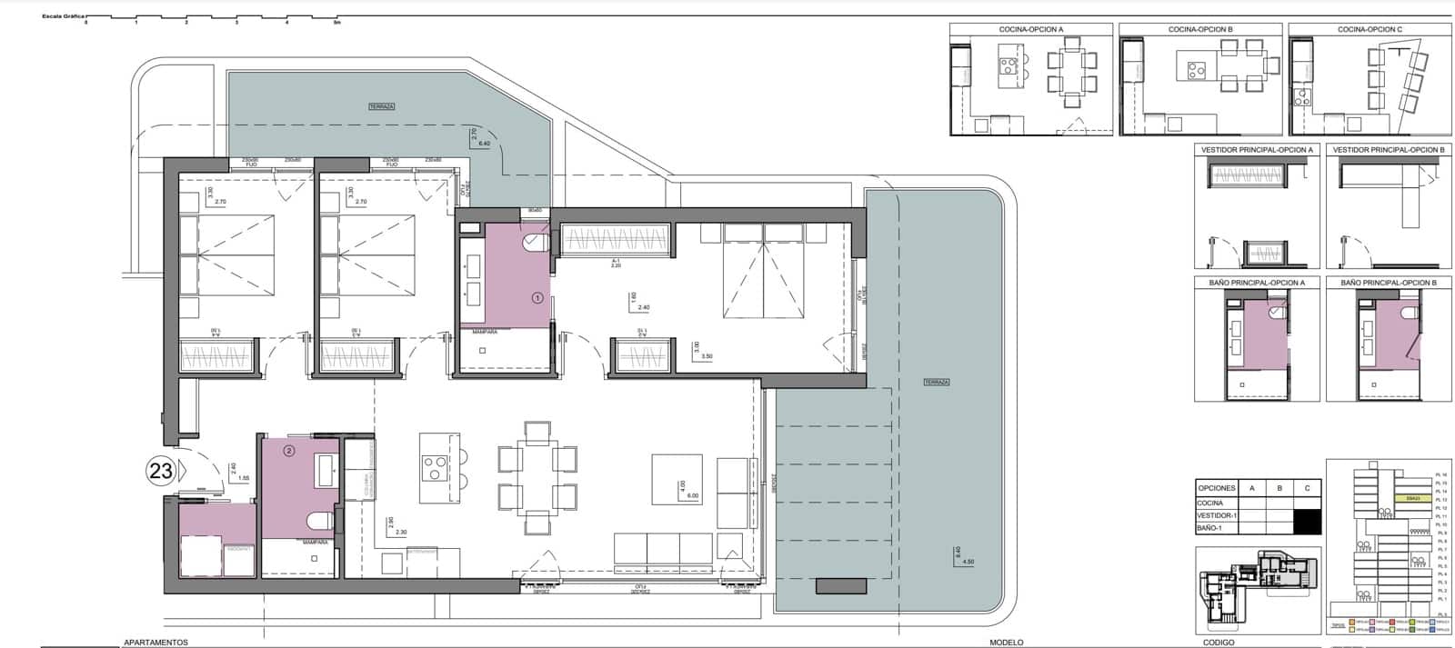 3 soveværelse Lejlighed til salg i Calpe / Calp med swimmingpool garage - € 915.000 (Ref: 10079512)