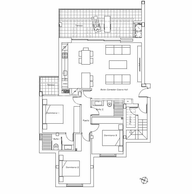 3 sypialnia Apartament na sprzedaż w Orihuela Costa z basenem garażem - 490 000 € (Ref: 10079517)