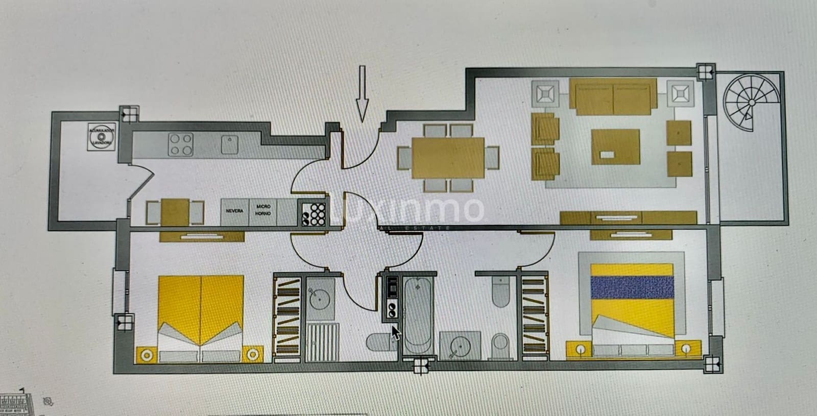 2 camera da letto Attico in vendita in Ibiza-Eivissa citta con piscina garage - 980.000 € (Rif: 10079575)