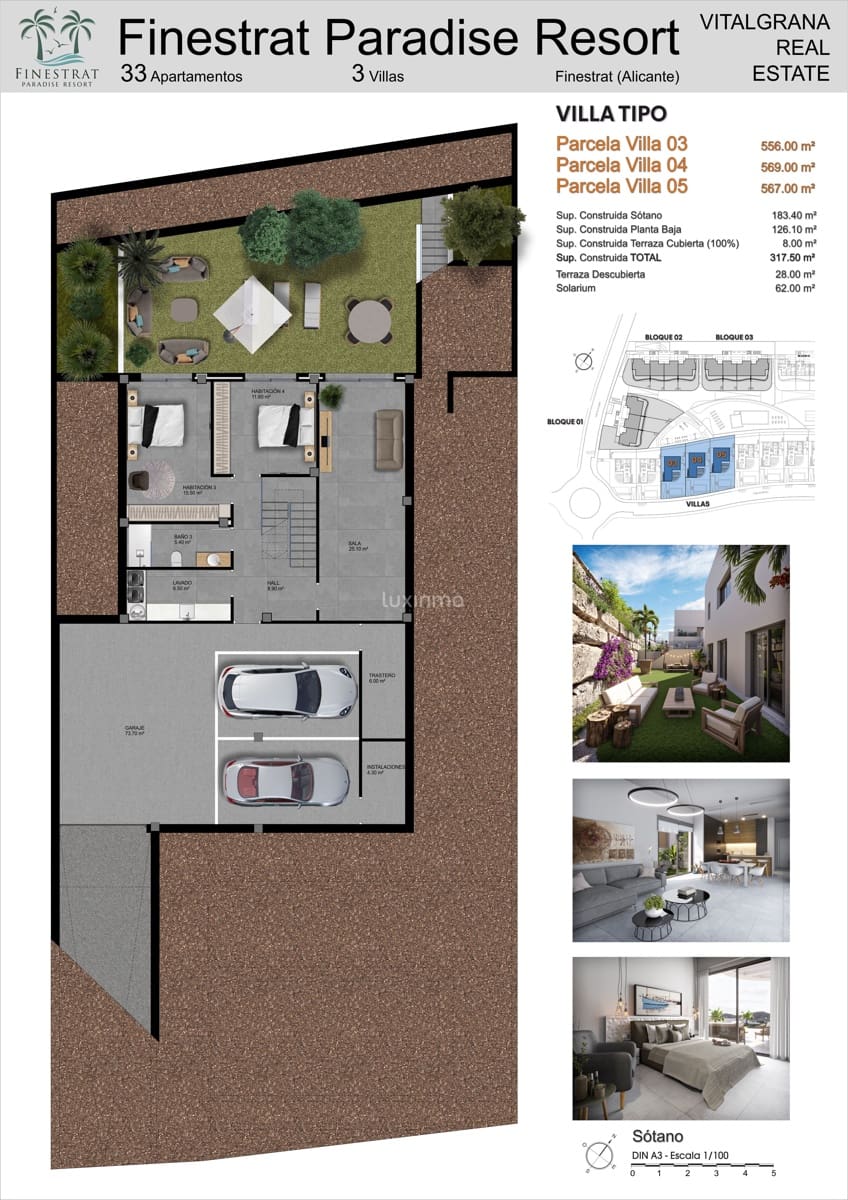 4 sypialnia Willa na sprzedaż w Finestrat z basenem garażem - 1 150 000 € (Ref: 10079627)