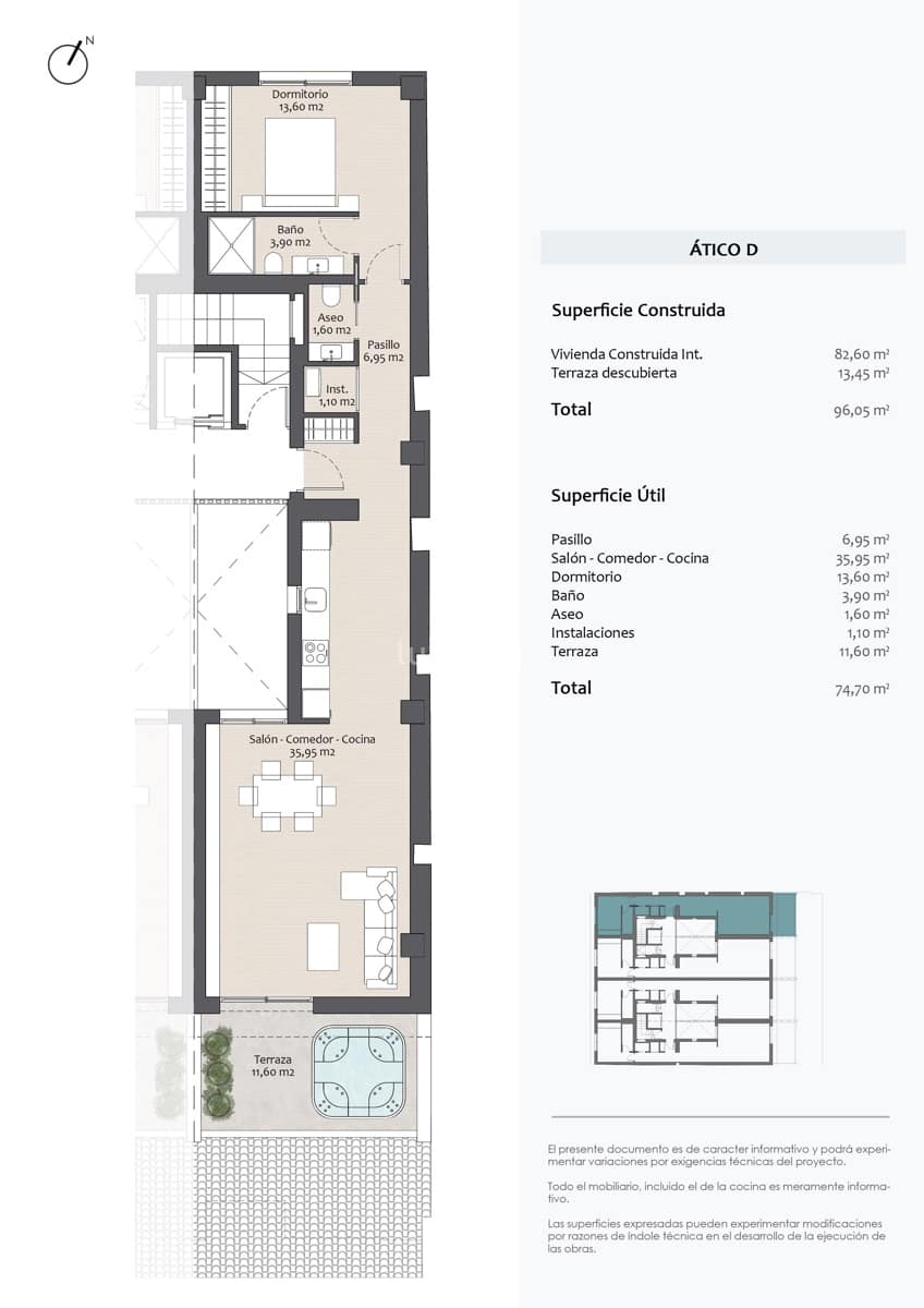 1 soverom Penthouse til salgs i Altea med garasje - € 505 000 (Ref: 10079737)
