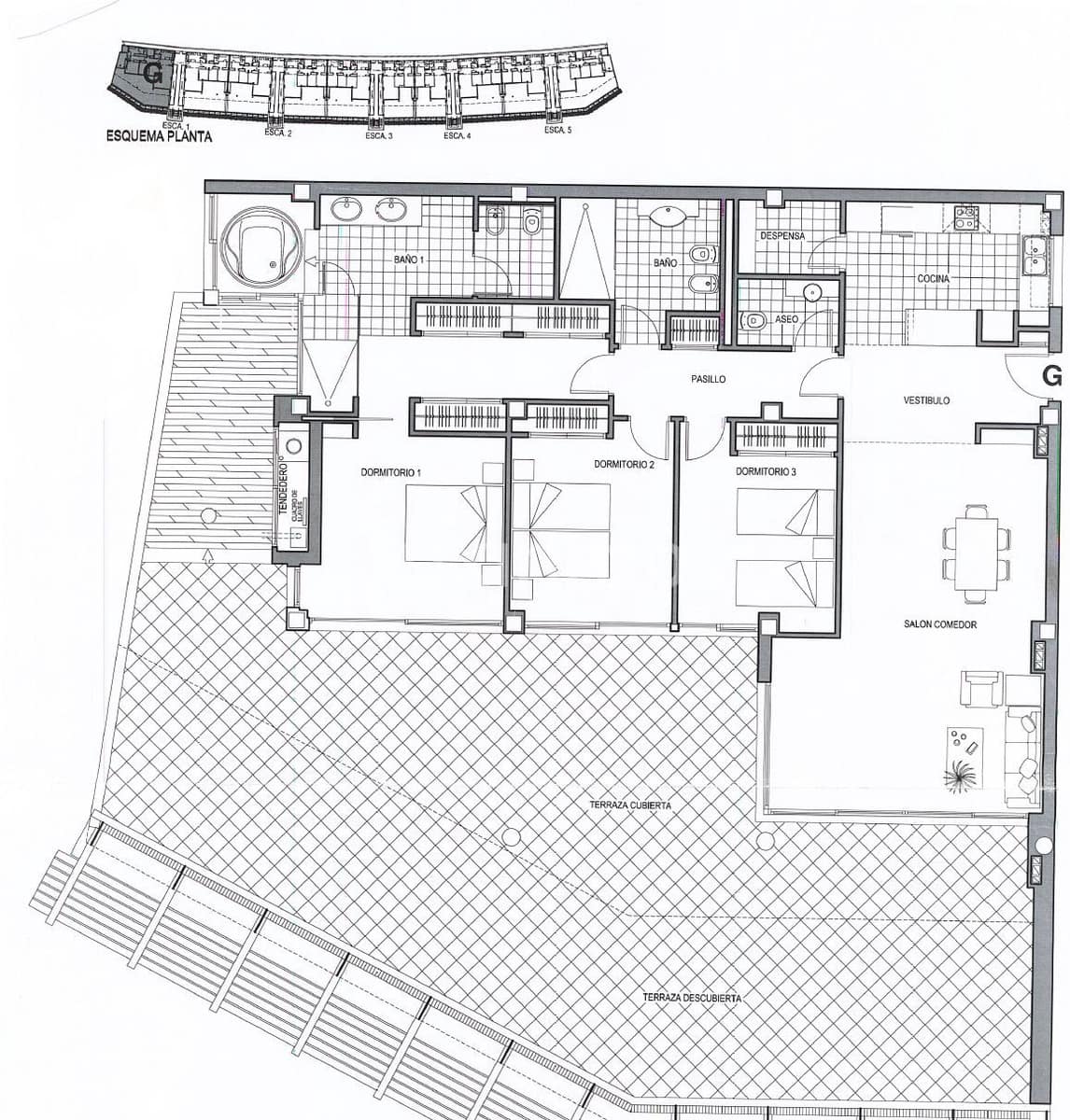 3 slaapkamer Penthouse te koop in Altea met zwembad garage - € 1.600.000 (Ref: 10156218)