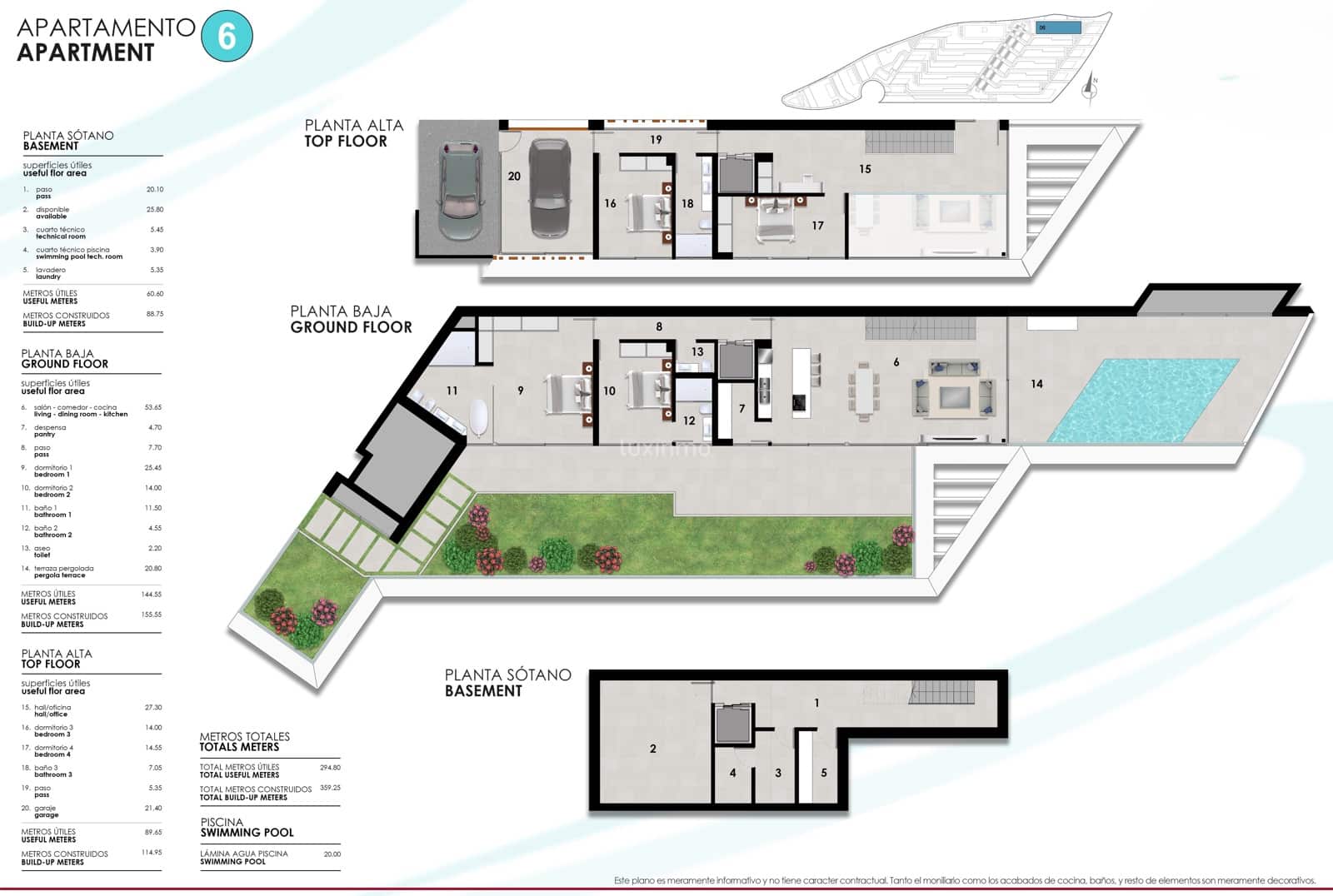 4 slaapkamer Flat te koop in Altea met zwembad garage - € 2.100.000 (Ref: 10156868)
