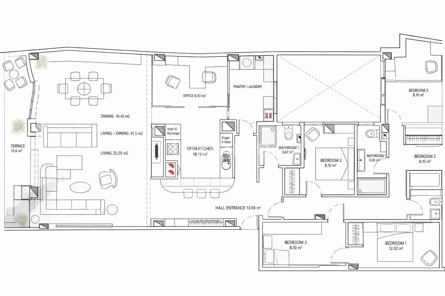 3 soveværelse Lejlighed til salg i Alicante by med garage - € 1.175.000 (Ref: 10167175)