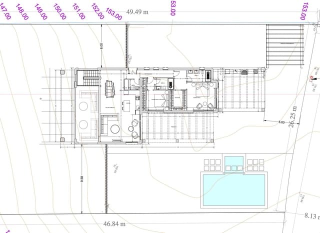 4 sypialnia Willa na sprzedaż w Pedreguer z basenem garażem - 950 000 € (Ref: 10167205)