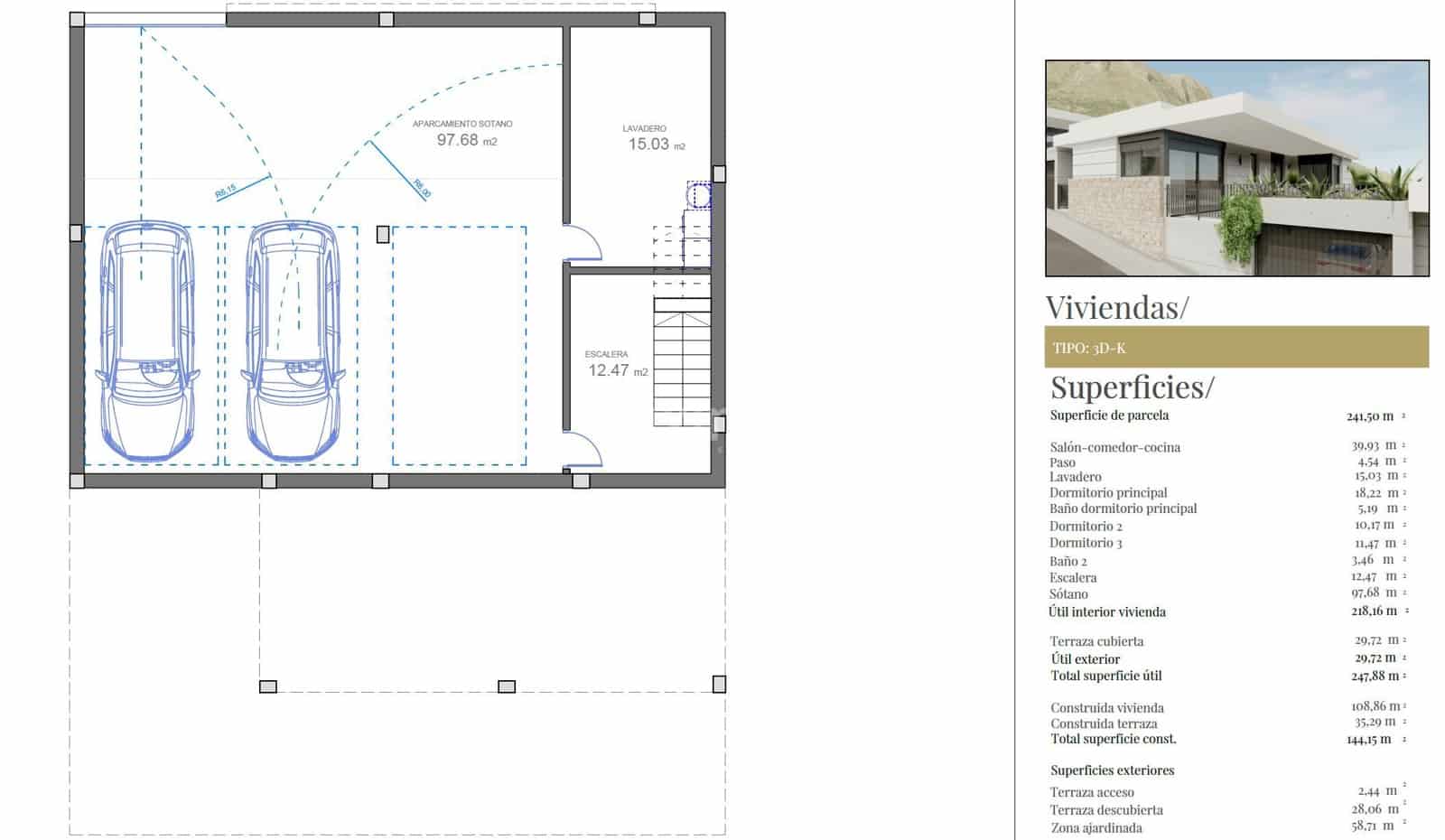 3 soverom Villa til salgs i Polop med svømmebasseng garasje - € 480 000 (Ref: 8704584)