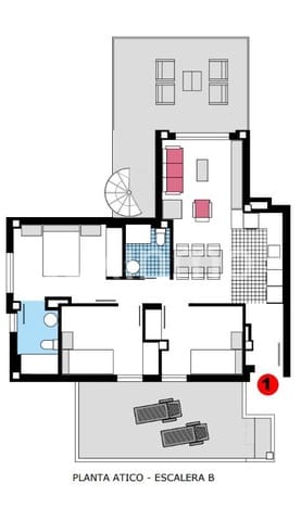 3 camera da letto Attico in vendita in Dénia con piscina - 499.000 € (Rif: 8708447)