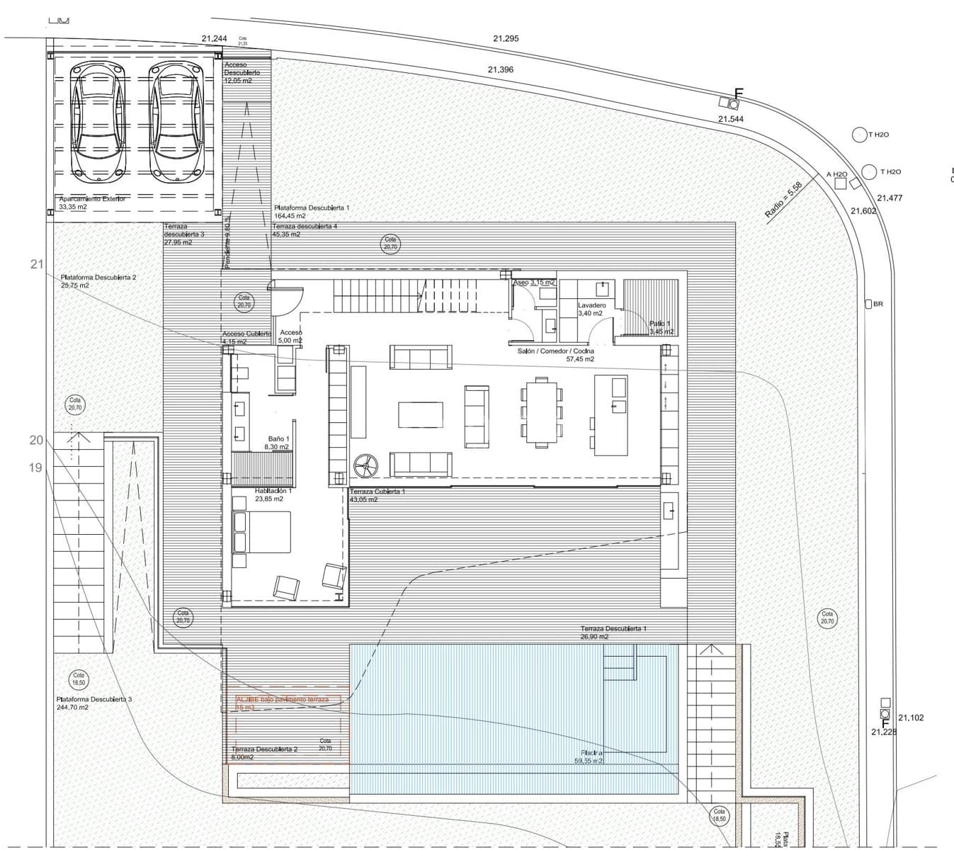 4 makuuhuone Huvila myytävänä paikassa Calpe / Calp mukana uima-altaan 
autotalli - 1 290 000 € (Ref: 8844195)