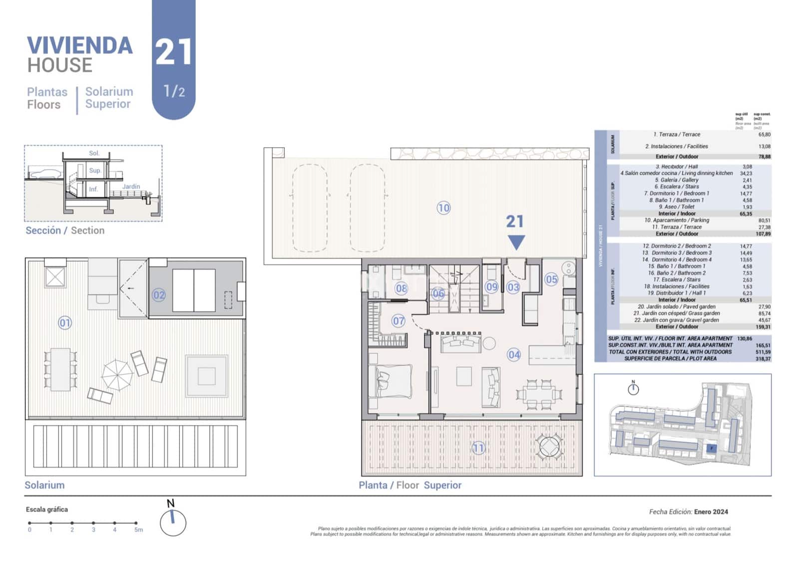 4 sovrum Villa till salu i La Nucia med pool garage - 517 000 € (Ref: 9294993)